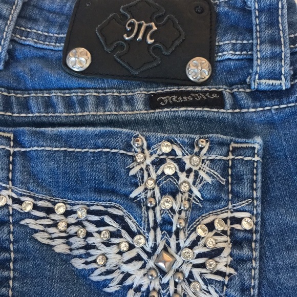 Miss Me Denim - Miss Me medium wash bootcut jeans.